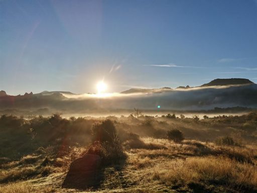 Nieblas en Las Médulas