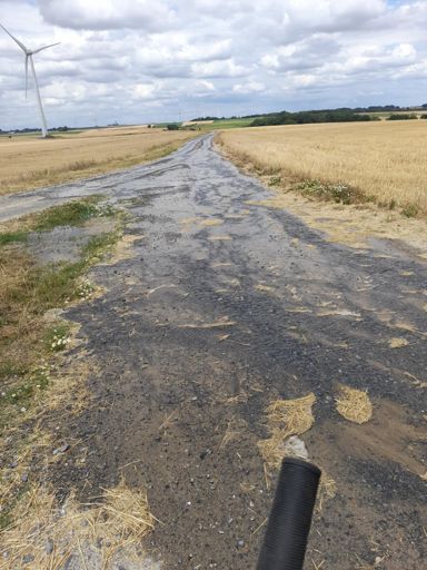 Chemin transformé en rivière