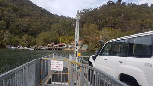 On the Berowra Waters cable ferry