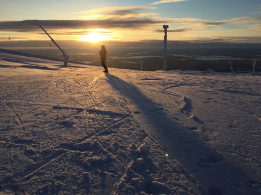 Kort licht in Lapland