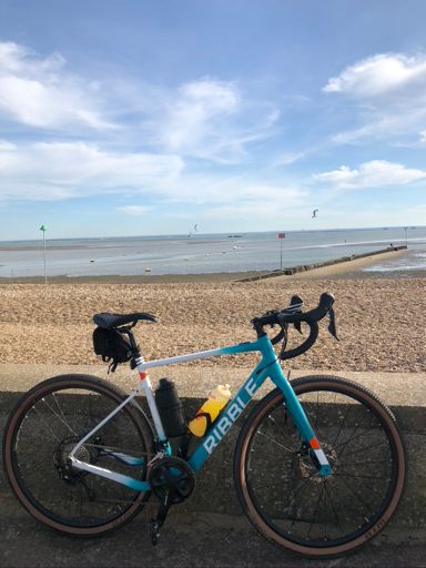 Kitesurfers on the seafront