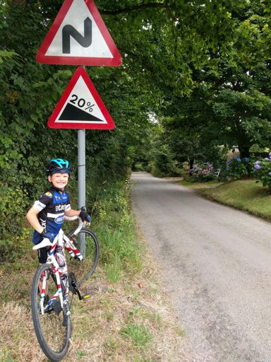 Billy. Who rode up every hill without assistance, and loved it!