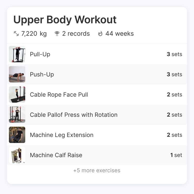 Upper Body Workout