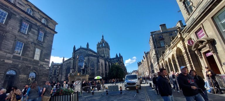 St Giles Cathedral - original church built 1124 and added to over centuries. https://www.stgilescathedral.org.uk/history#page-section-62a1c14104a63e5acb966295