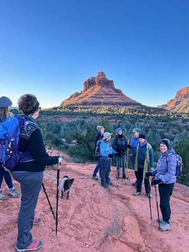Standing at the bottom of Baby Bell. That's Bell Rock (momma bell?) in the distance.