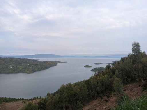 The rare clear day when you can see the Congo from your front porch.