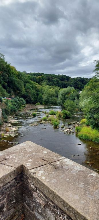 View west from the bridge