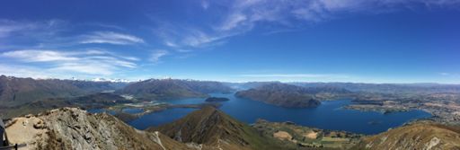 View from the hike up Roy's Peak yesterday
