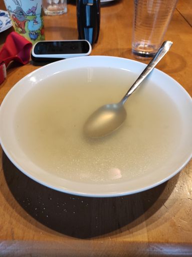 Soup de Spargel ohne alles 😄 als Belohnung... Danke auch.