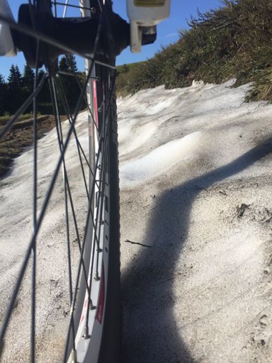 Vond nog een stukje sneeuw