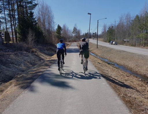 Laukaasta kotia kohti.