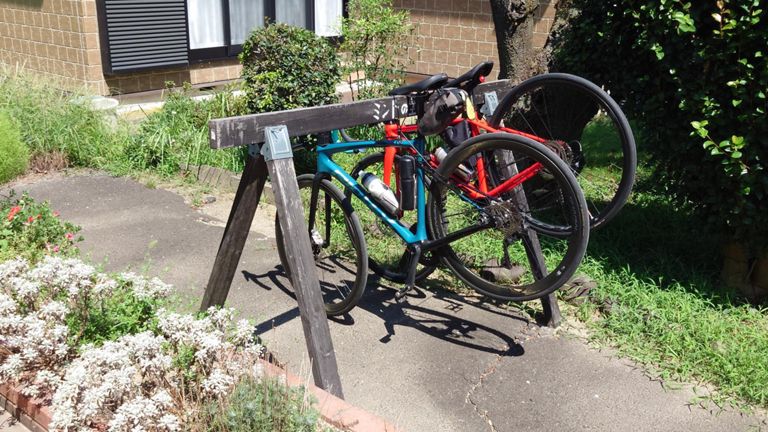 サイクルラック完備でした👍