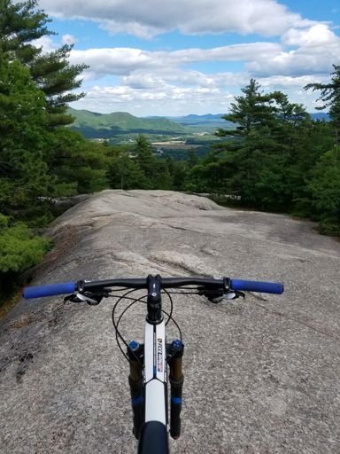This slickrock section was crazy scary and exciting. Never ridden anything like it.