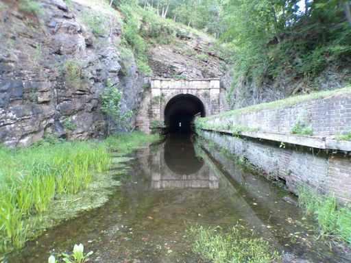 entrance of the Paw Paw Tunnel on the downstream side of the C&O Canal
