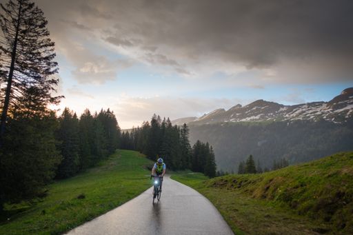 Die letzten Meter hoch zu Vorderhöhi - meist um die 14%