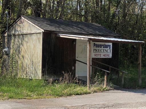 Rural voting, I see these all the time when I ride in rural places.