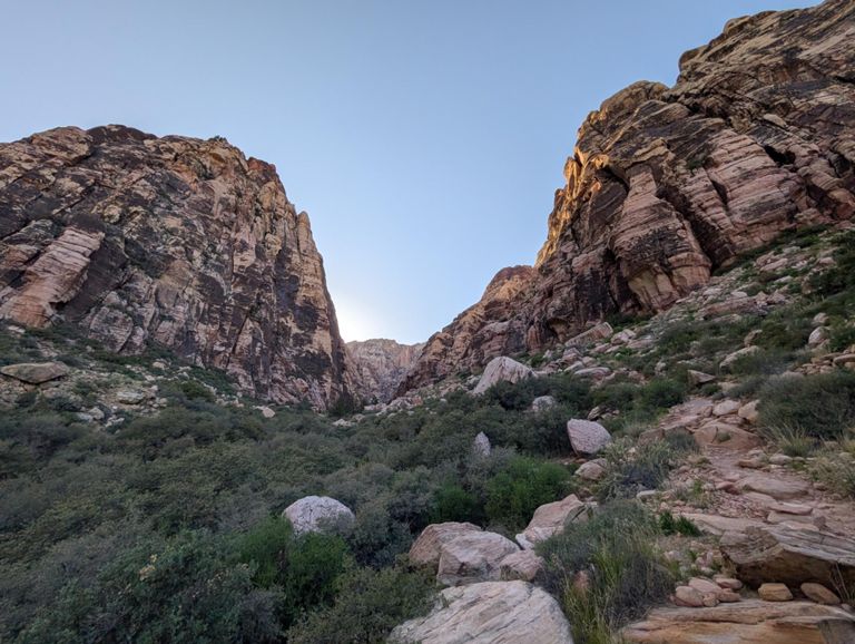 escaping Google Next and Vegas to run in the desert heat 90F 🥵