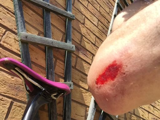 Must have ridden that corner 500 times. Plonker!