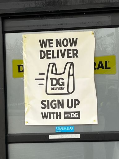 It would be ironic to order delivery from this Dollar General in Milner and have it delivered to the Dollar General in Yatesville, which we also passed.