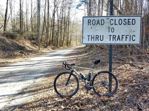 The road at the base of Soapstone Mtn. It's steep and very slippery right now.