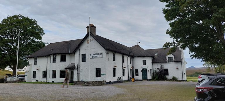 Altnaharra Hotel, popular with anglers since opening in 1820. My Strava reports are primarily about the route. However the hospitality/ service of Morag in particular and the food created by Henry the chef are above and beyond.  Henry herbs/spices each part of the plate separately. Ahhh. I planned to not have supper. Fortunately I chose to, after Morag's advice. The atmosphere on entering the lounge/reception is homely rather than hotelly, and like the Westmoreland Tebay, this is another place to ensure is on route.