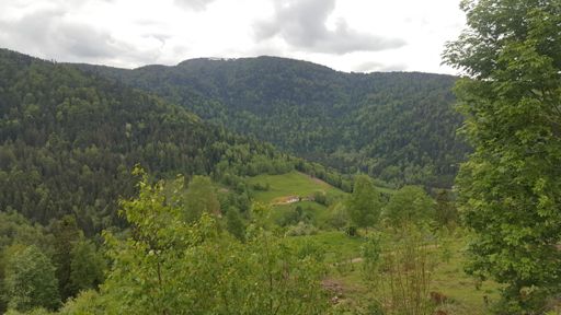 uitzicht op Ballon d'Alsace