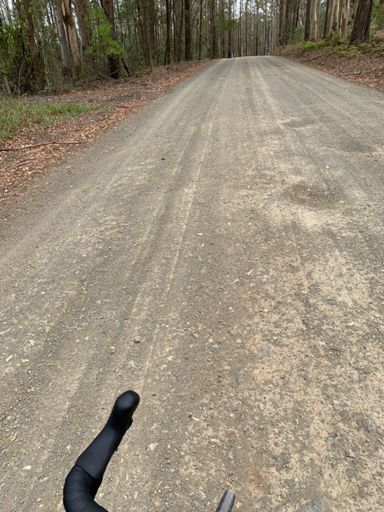 After 3.5km of gravel gave up the search for the legendary mid north coast lesbian commune !!!