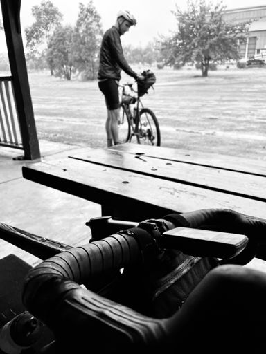 Rolling out into the drizzle. Kill me