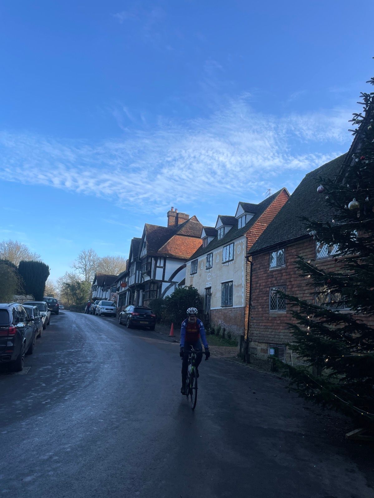 John Harris leaving Chiddingstone. 