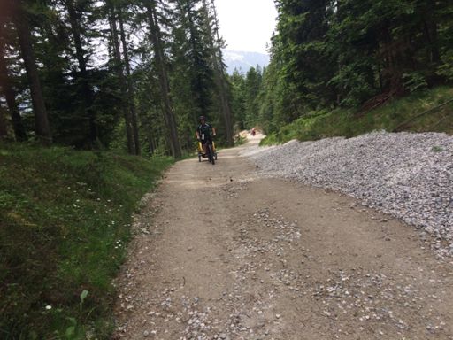 Dalton pulling Emily Grace