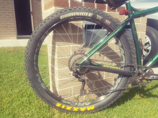 29+

Raceface ARC45 rims with Maxxis Chronicle 29x3 rubber ☺