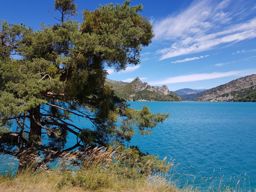 Haut tour du lac de Castillon en VTT
