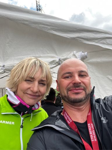 Heike Drechsler trifft man auch nicht jeden Tag 
