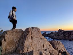 Lever de soleil au cap camarat avec ma soeur