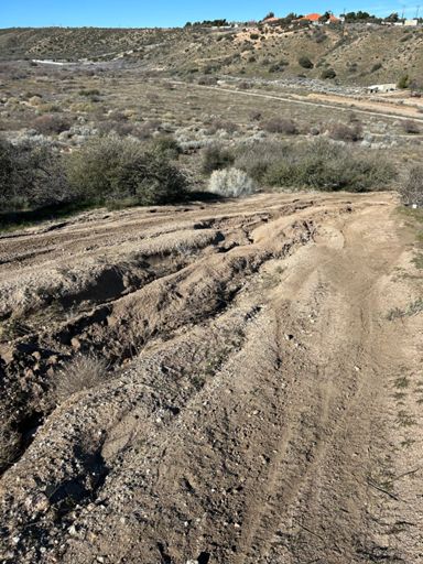 Rain rut half way up Keyes Klimb.