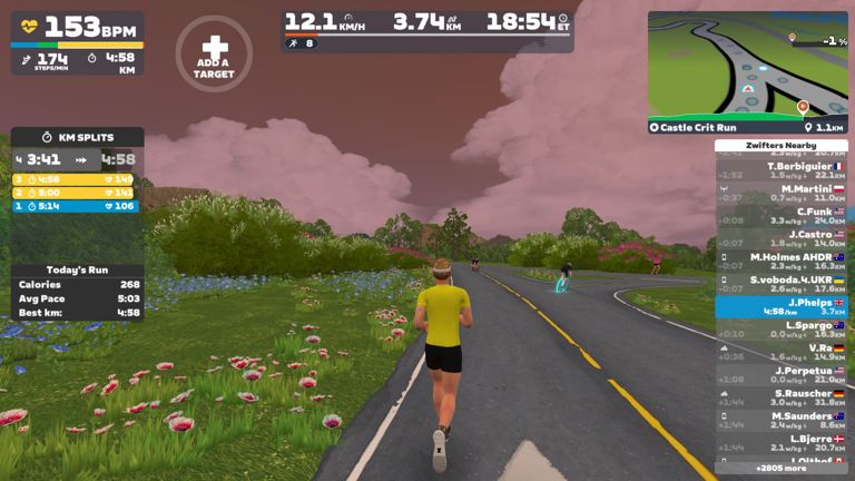 Zwift - Castle Crit Run in Makuri Islands - 10km