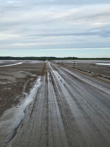 Holy Island causeway.
