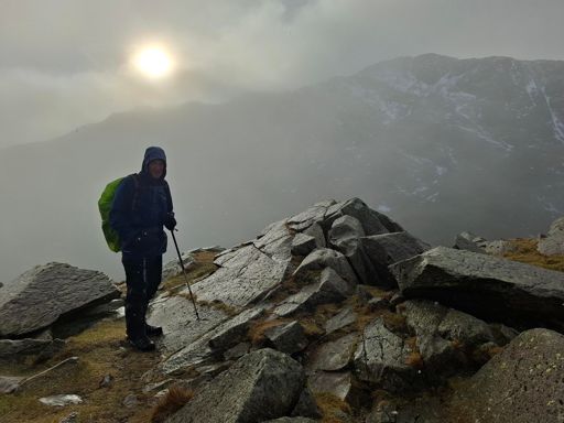 A clearing Bowfell from Rosset Pike