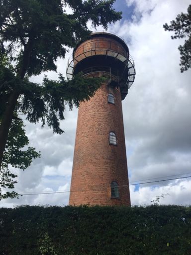 Water tower at the top of Gore Hill, now apparently converted to a house, having been empty for many years