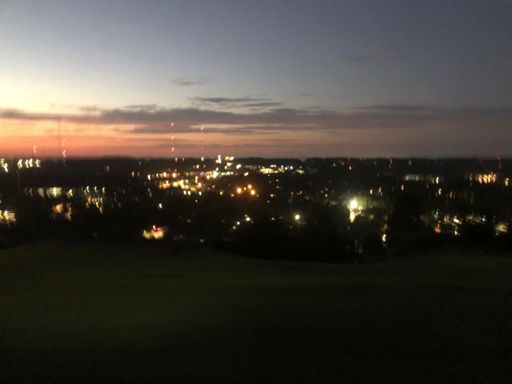 Homewood and Birmingham just after sunset and just after everesting Smyer.