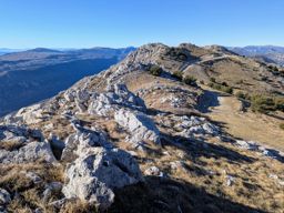 Montagne du Cheiron avec ma soeur