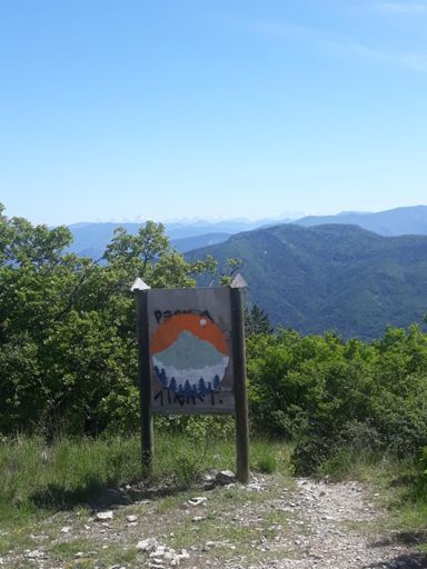 Vue sur le Dévoluy et les Alpes du Sud