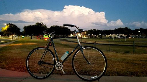 Either the remnants of Marco or the leading edge of Laura or...just a garden variety thunderhead, out beyond Rosemont Middle School