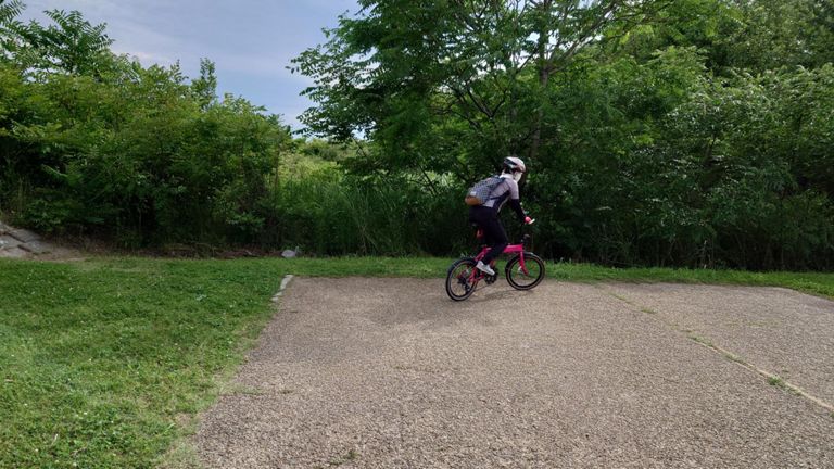 サイクリングロードの南端までやってきてUターン。