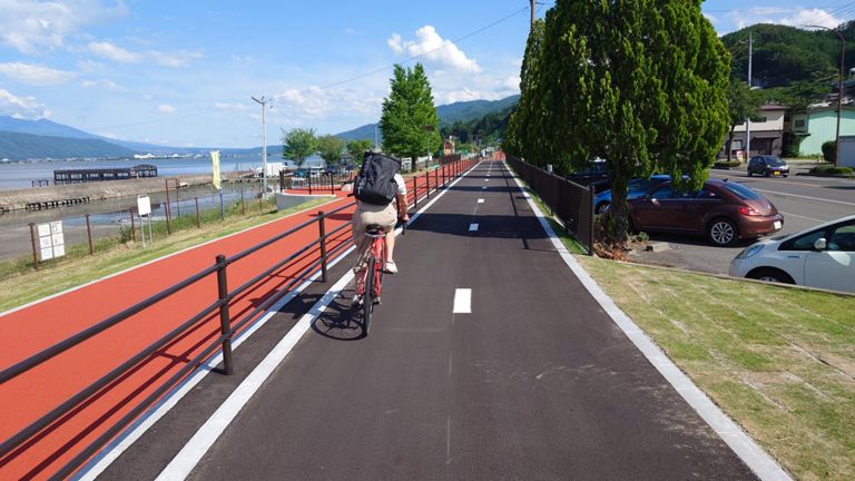 サイクリングロードが完成したらしいので回復走がてら一周してみた