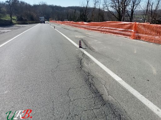 Discesa di Carentino, la lunga frana