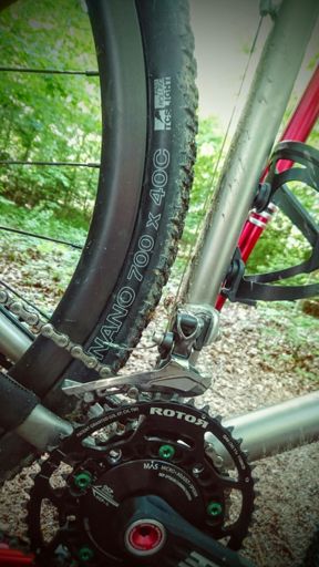 Mit 40 mm Tuning immer noch weniger Traktion als mit dem MTB