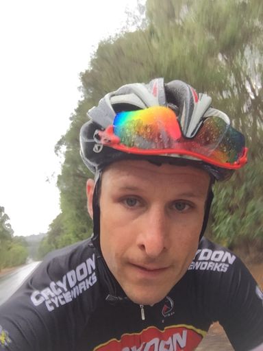 Could really use a rain jacket.......Hammering down!