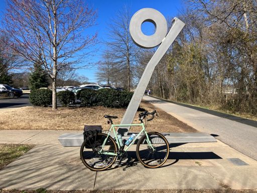 My Straggler with this odd sculpture