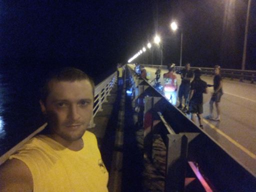 Остановка на мосту БУО)